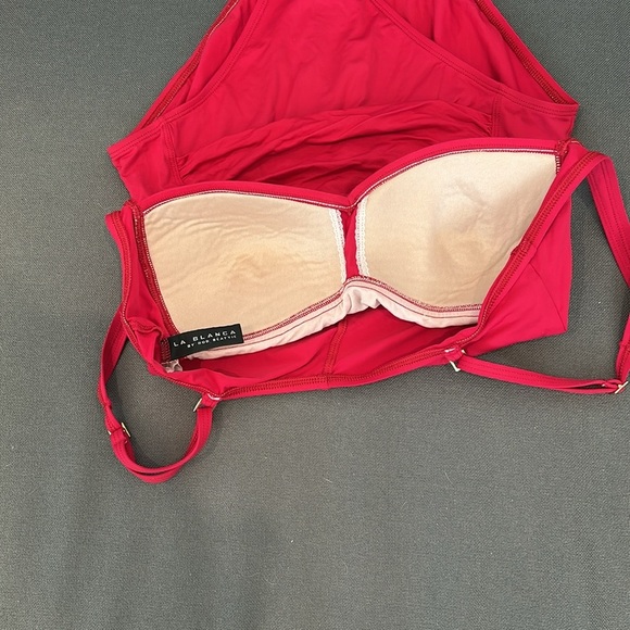 La Blanca Red Classic One Piece Swimsuit - Picture 4 of 8